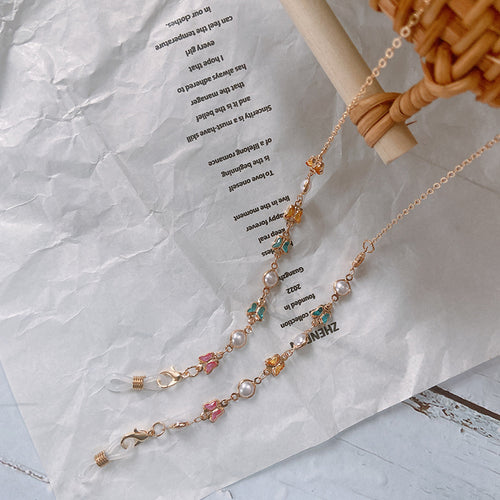 Elegant Glasses Holder Chain with Colorful Beads and Stylish Charms Bowlift