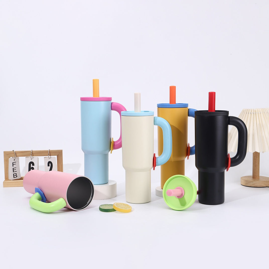Women's stylish insulated mugs with integrated drinking spout Bowlift