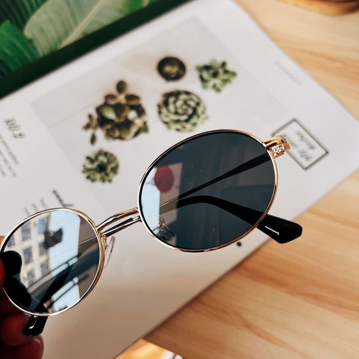 Retro Oval Frame Sunglasses Bowlift