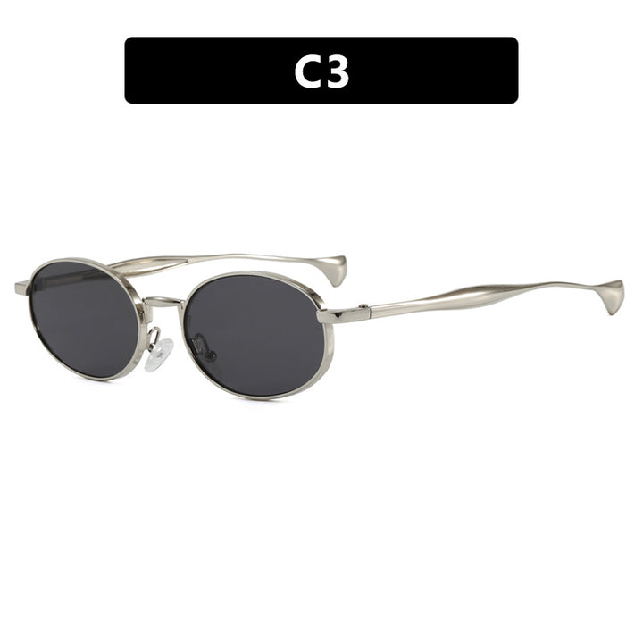 Women's robust round sunglasses with mirrored lenses Bowlift