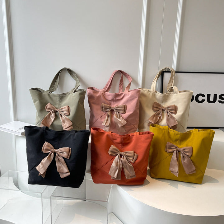 Elegant Bow Detail Tote Bag Bowlift