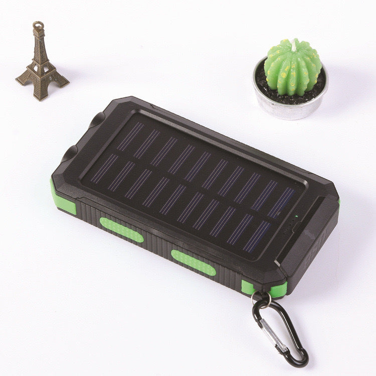 Solar-powered power bank with robust design and integrated fast charging function Bowlift
