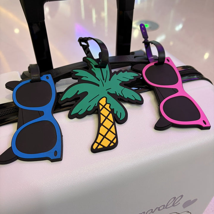 Tropical Palm Tree Luggage Tag Bowlift