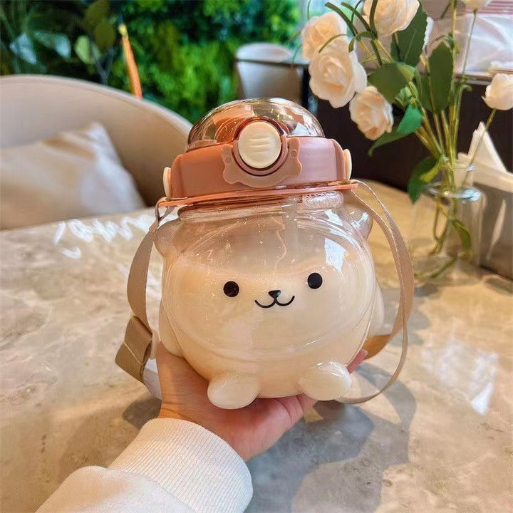 Ladies Playful Water Bottle with Animal Design Bowlift