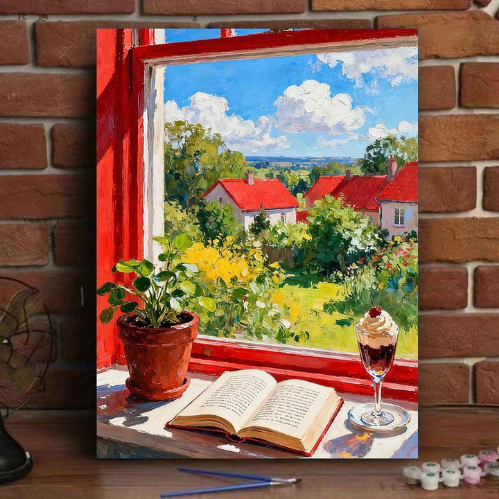 Scenic Window View Canvas Art Print Bowlift