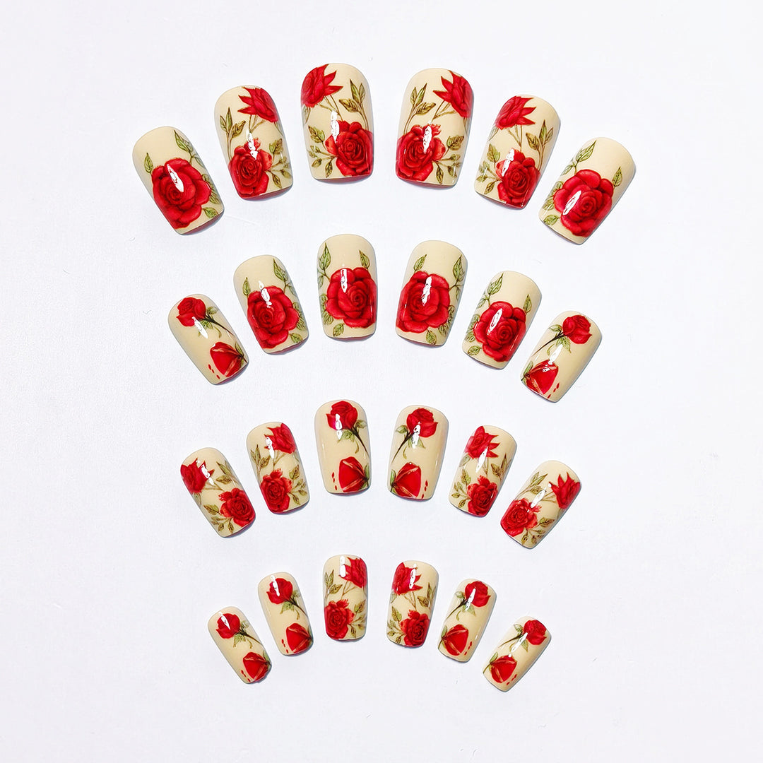 Floral Design Nail Wraps Bowlift