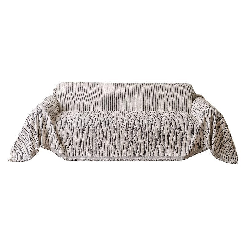 Textured Woven Sofa Throw Cover