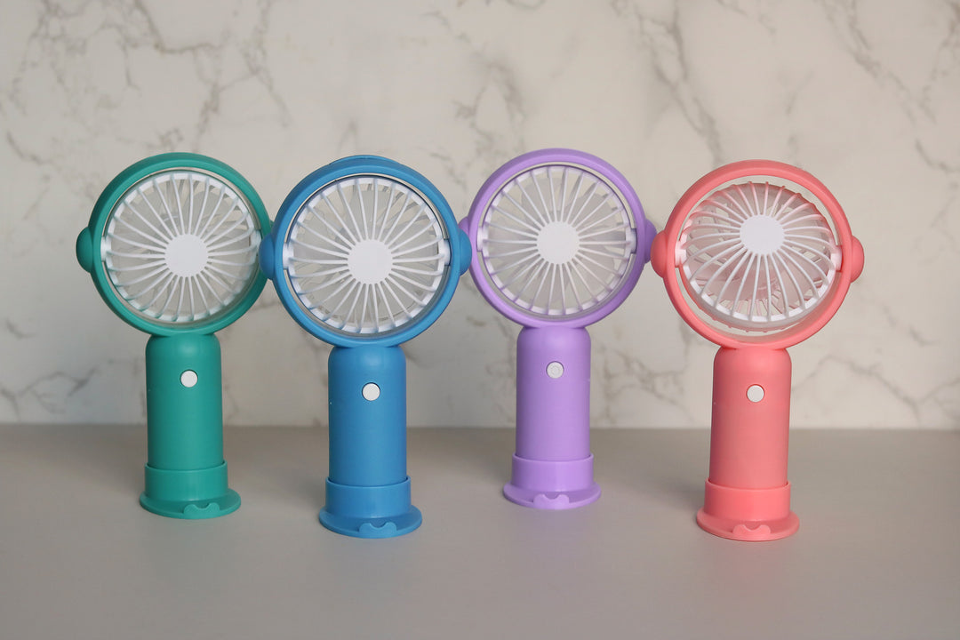 Unisex Portable Mini Fan with Ergonomic Design and Animal Ears Bowlift