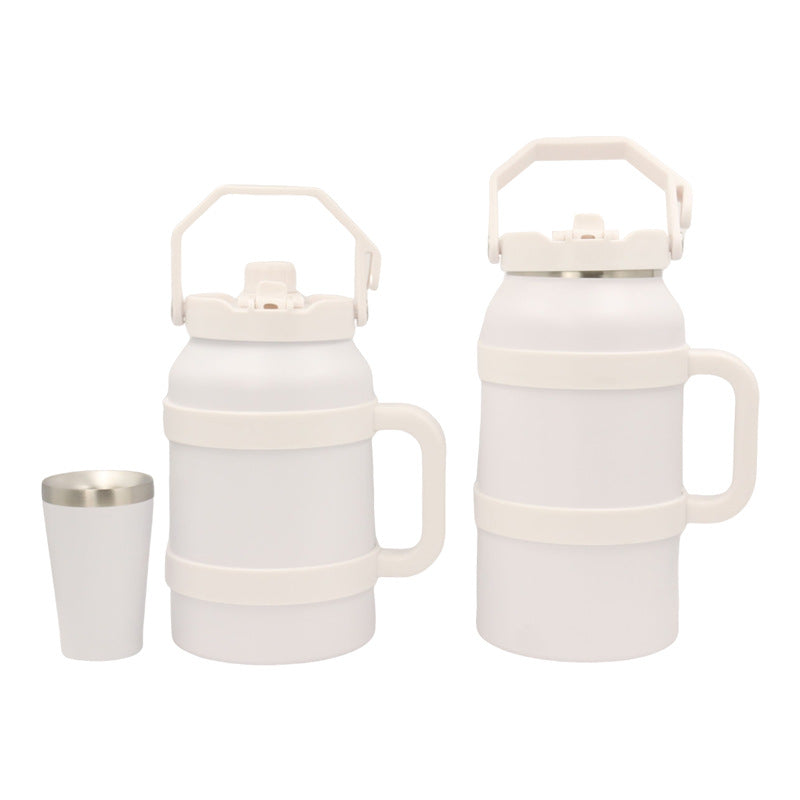 Ladies Insulated Stainless Steel Drinking Bottle with Practical Handle and Double Wall Technology Bowlift