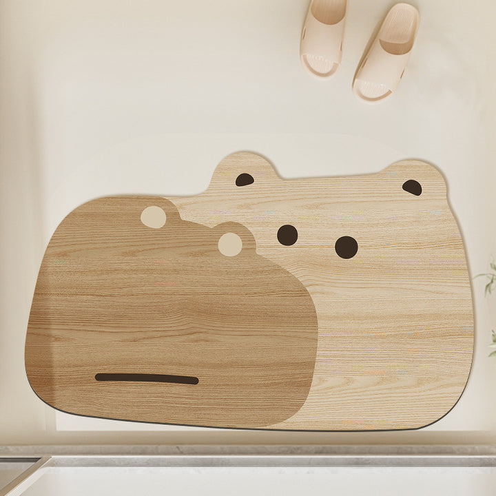Cute Frog Design Bath Mat