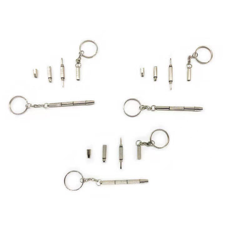 Multi-Functional Eyewear Repair Tool Keychain Bowlift