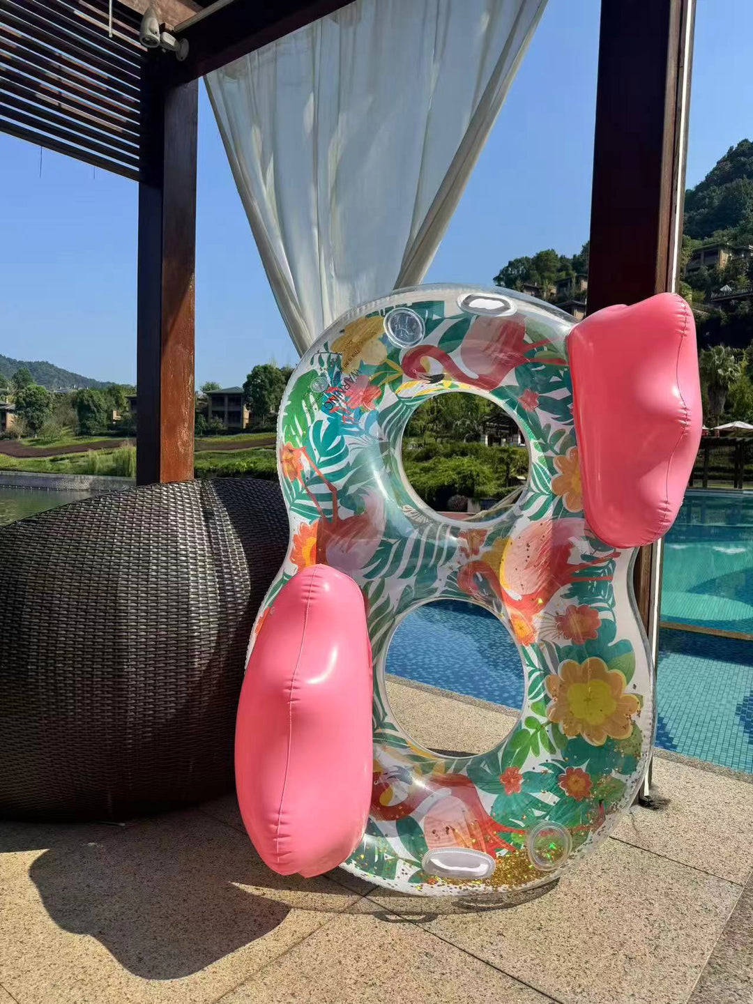 Ladies Inflatable Comfort Swimming Lounge with Viewing Window Bowlift