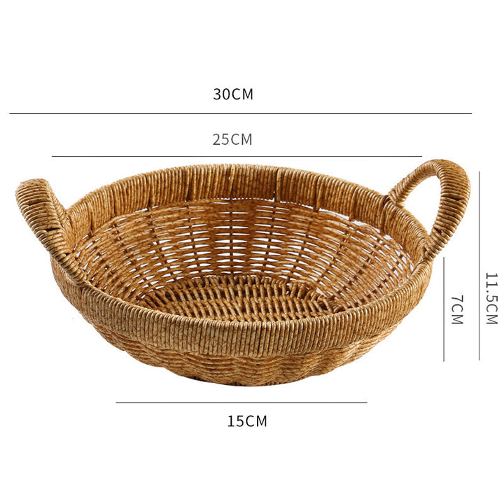 Unisex Practical Fruit and Vegetable Container with Two Handles Bowlift