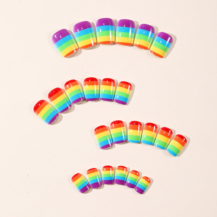Rainbow Gradient Nail Art Kit Bowlift