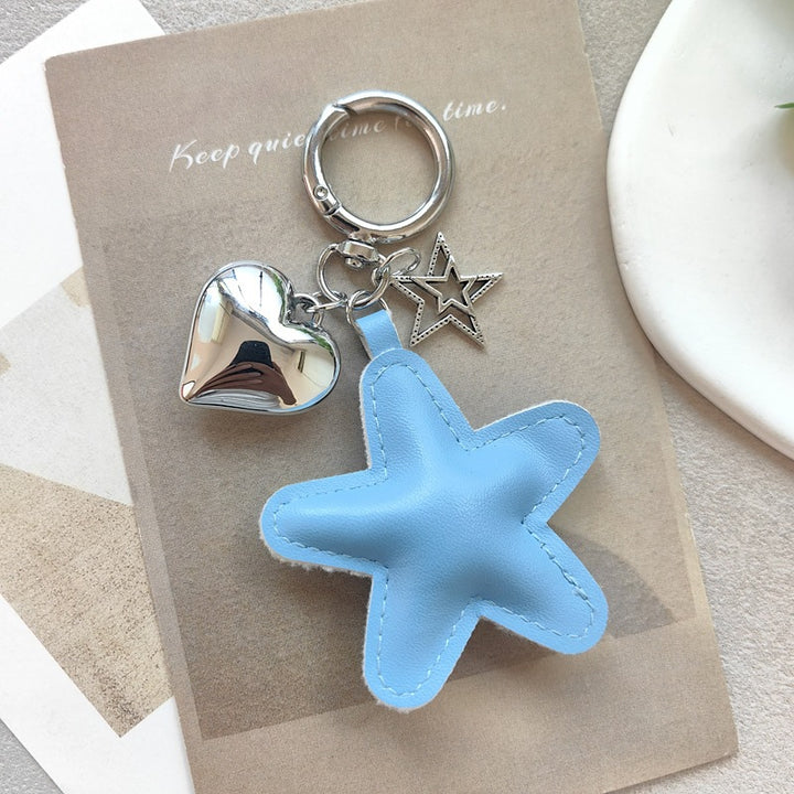Keychain with star and heart design Bowlift