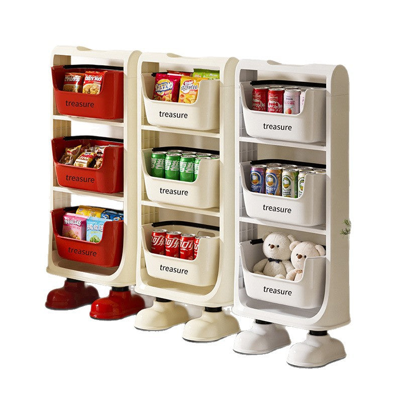 Multi-Tier Storage Organizer with Baskets Bowlift