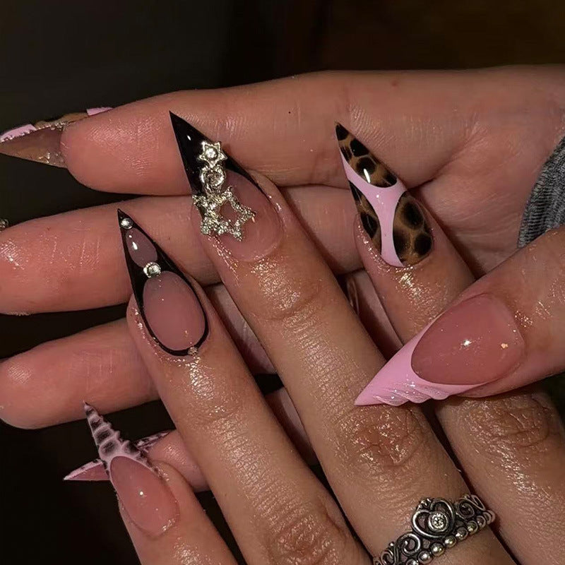 Stylish Stiletto Press-On Nail Art Set Bowlift