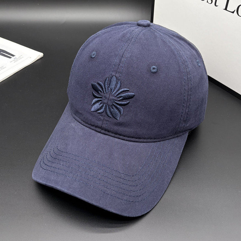 Women's Embroidered Cotton Adjustable Cap Bowlift