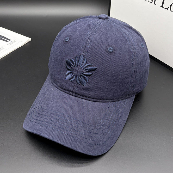 Women's Embroidered Cotton Adjustable Cap Bowlift