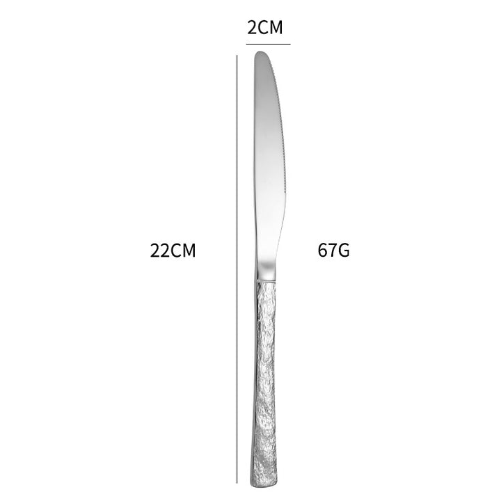 High-quality cutlery set with stylish, textured handle Bowlift