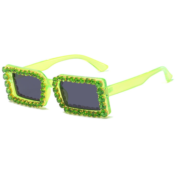 Women's fashionable sunglasses with glittering frame embellishment Bowlift
