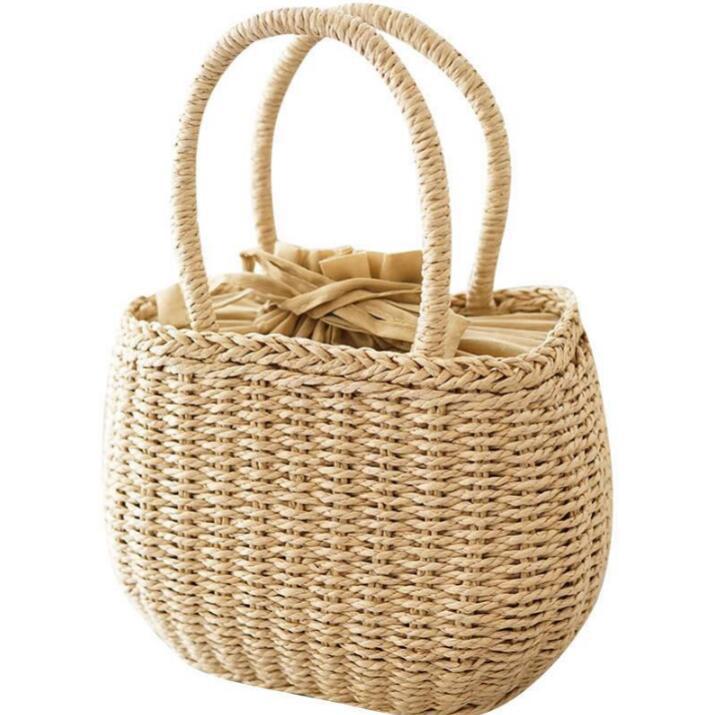 Basket bag with braided handles Bowlift