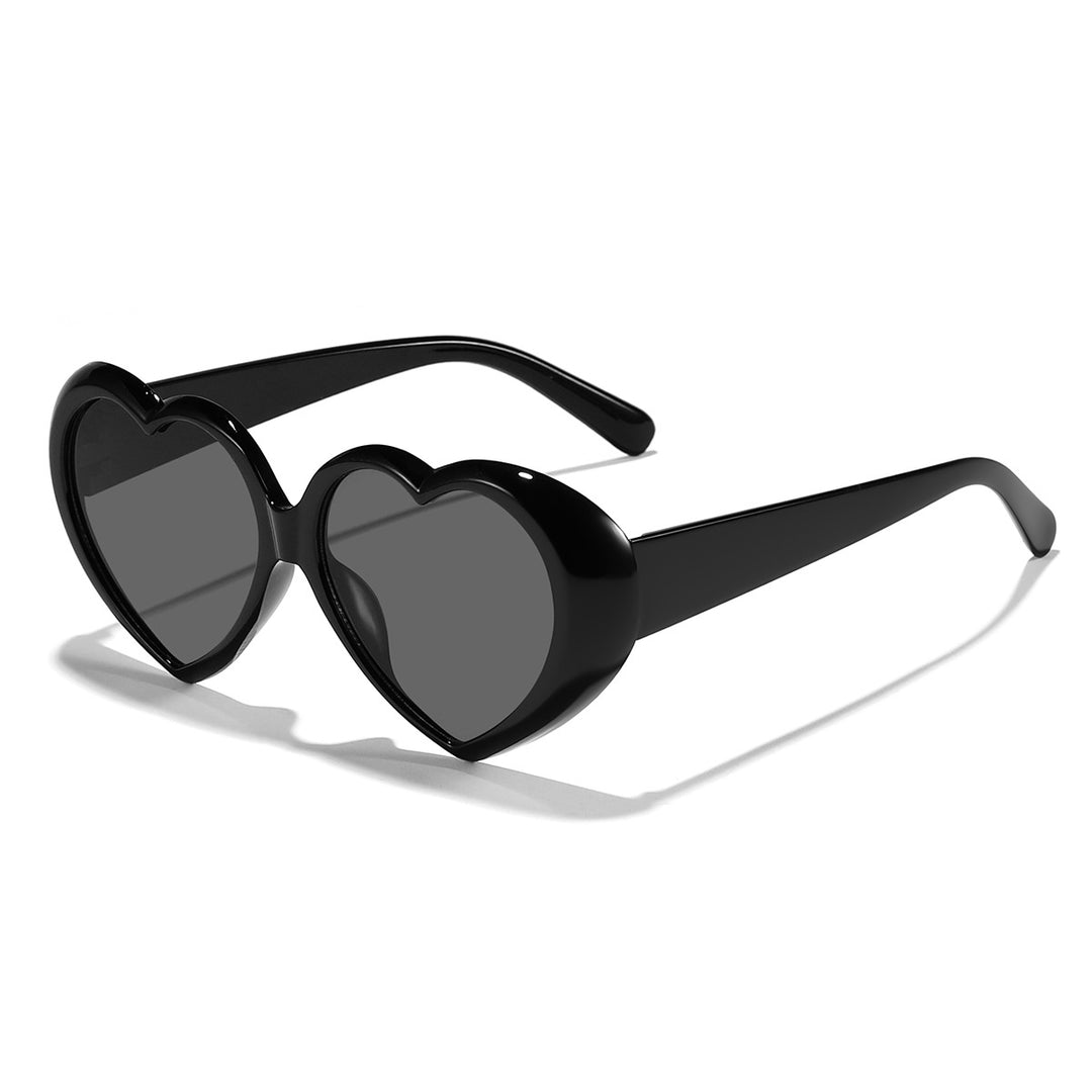 Women's Heart-Shaped Sunglasses with UV Protection and Stylish Frame Bowlift