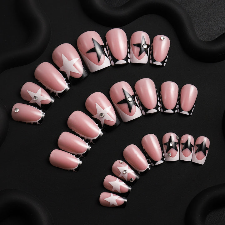 Elegant Artistic Press-On Nail Art Set Bowlift