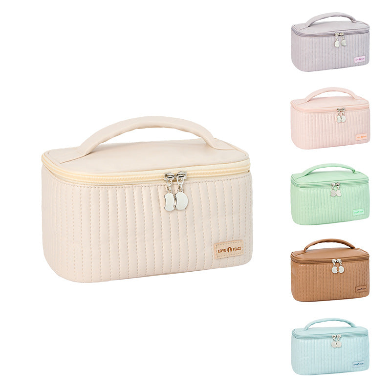 Textured Travel Cosmetic Case Bowlift