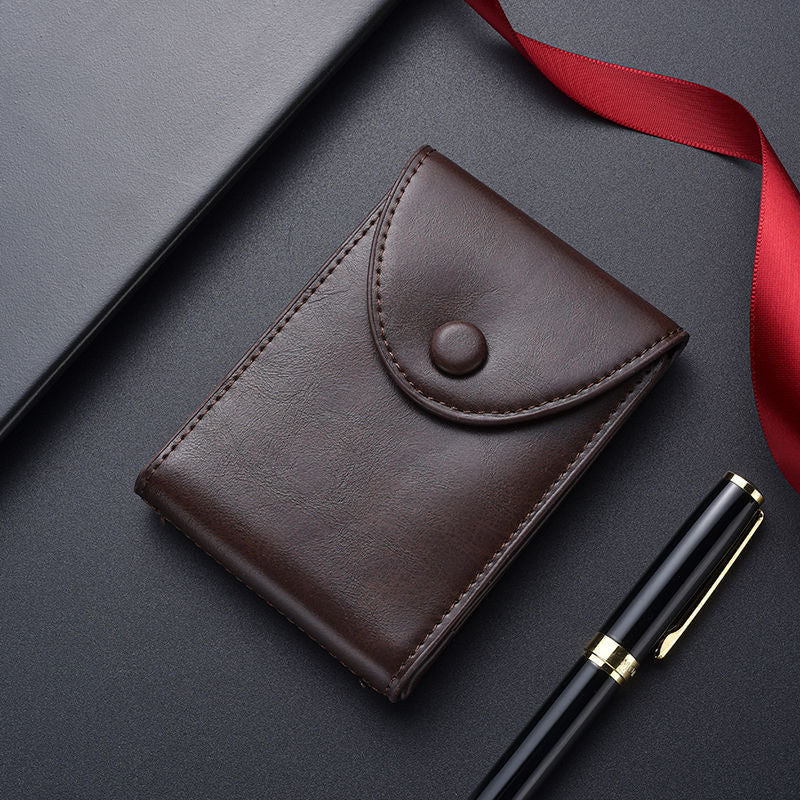 Premium Leather Business Card Holder Bowlift