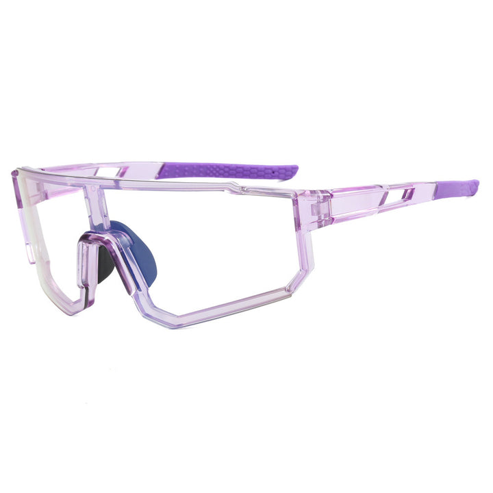 Women's sporty sunglasses in a futuristic design with a wide field of view Bowlift