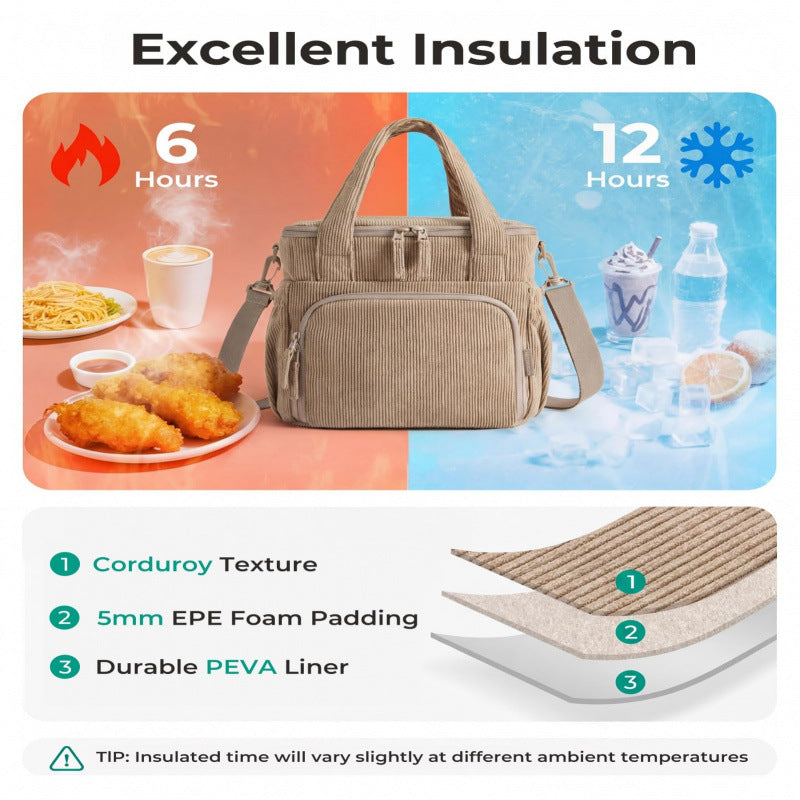 Insulated Multi-Functional Lunch Bag Bowlift