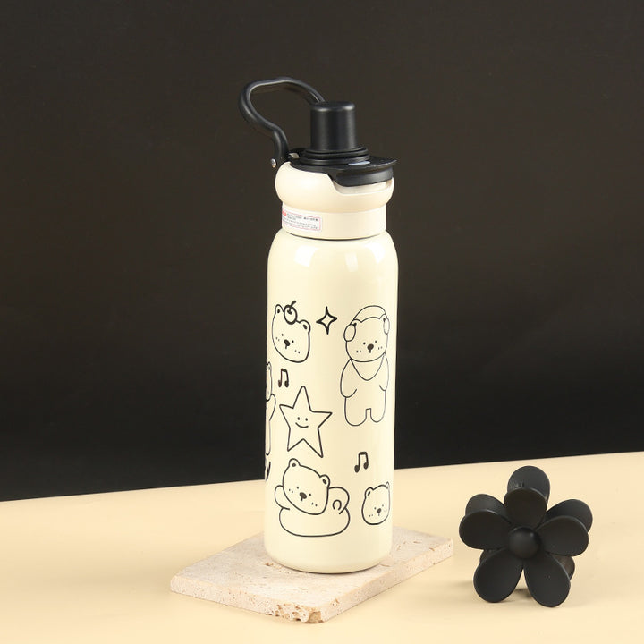 Women's Child-Friendly Stainless Steel Water Bottle Bowlift