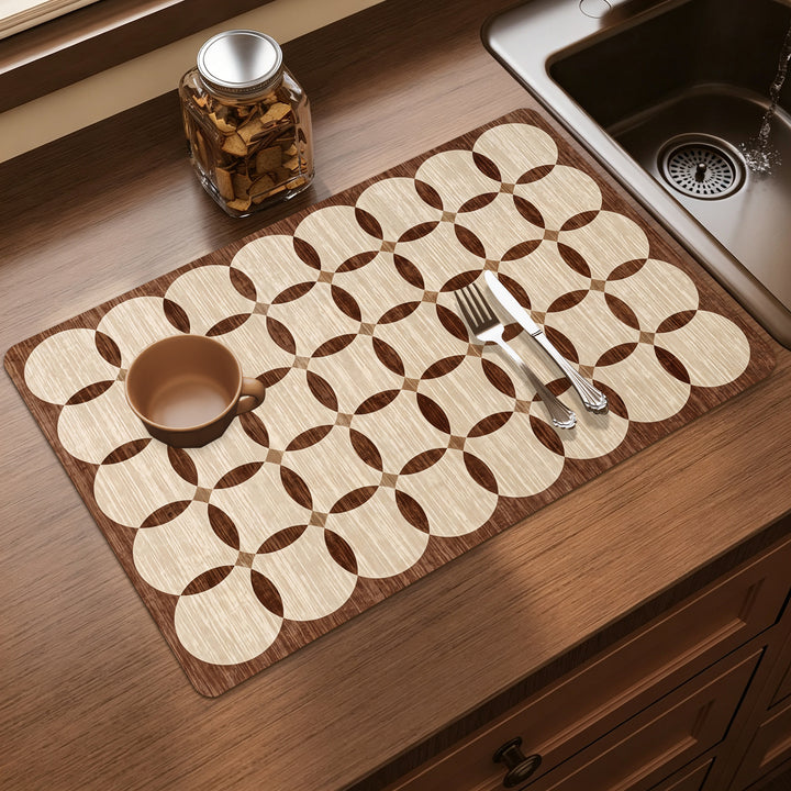 Elegant Floral Print Kitchen Mat Bowlift