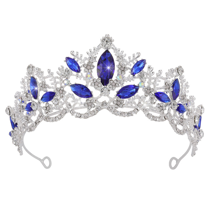 Ladies Glamorous Tiara with Sparkling Crystal Decorations Bowlift