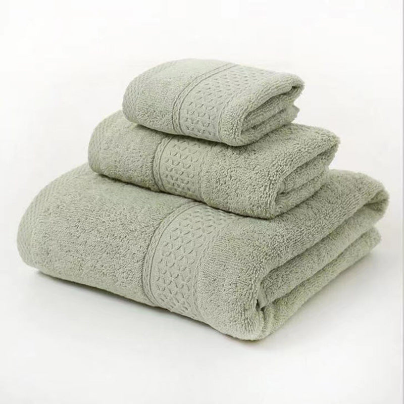 Terry Bath Towel Set with Elegant Structure Bowlift