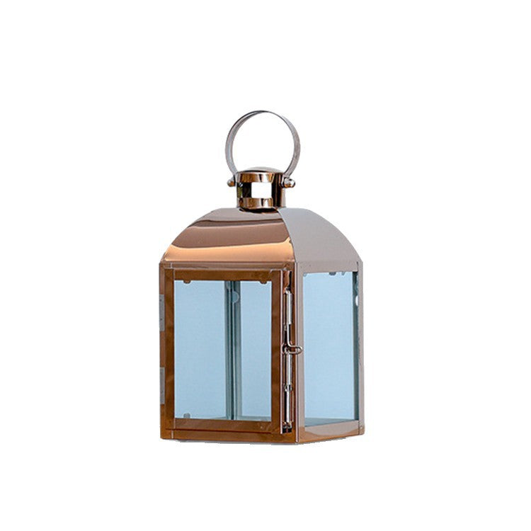 Decorative Stainless Steel Lantern Candle Holder Bowlift