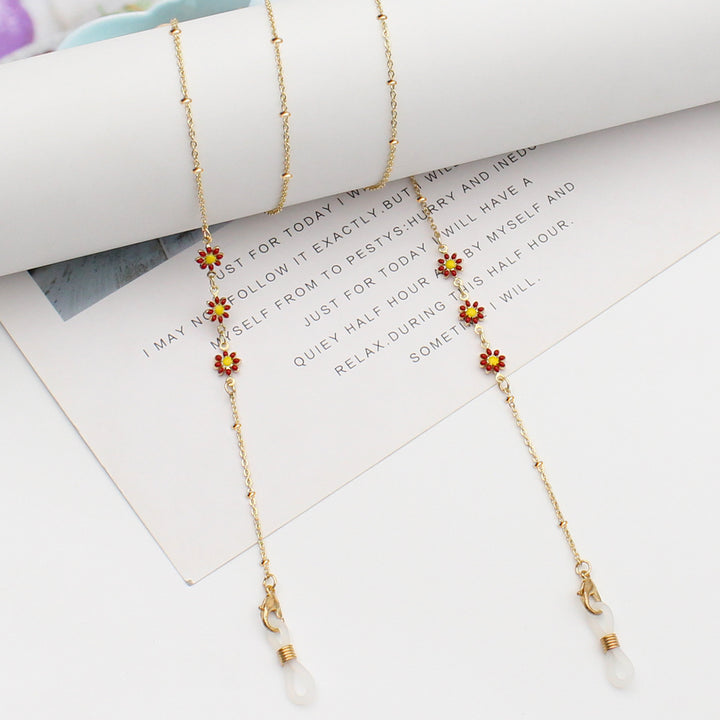 Floral Themed Eyewear Chain Bowlift