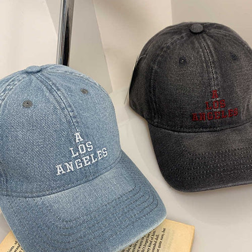 Women's Vintage Denim Baseball Cap Bowlift