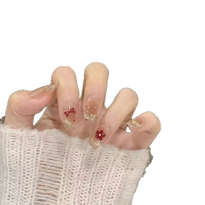 Artificial nails with glamorous design Bowlift