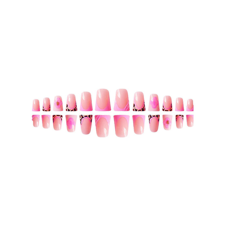 Floral Design Press-On Nail Set Bowlift