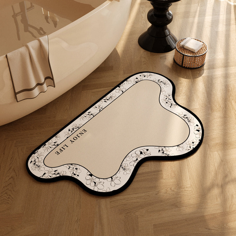 Vintage Patterned Bathroom Mat Bowlift