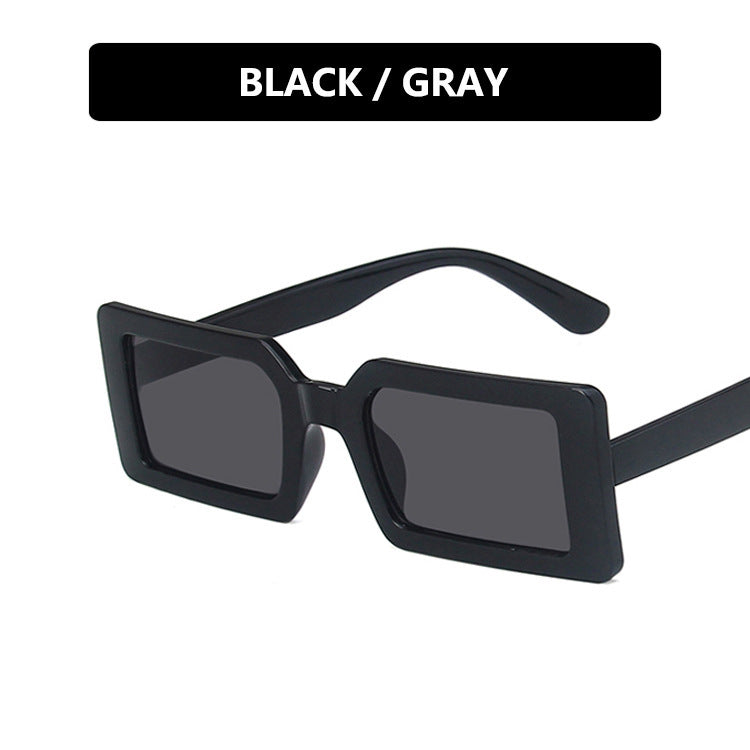 Women's square sunglasses with modern, wide frame and protective UV filter Bowlift