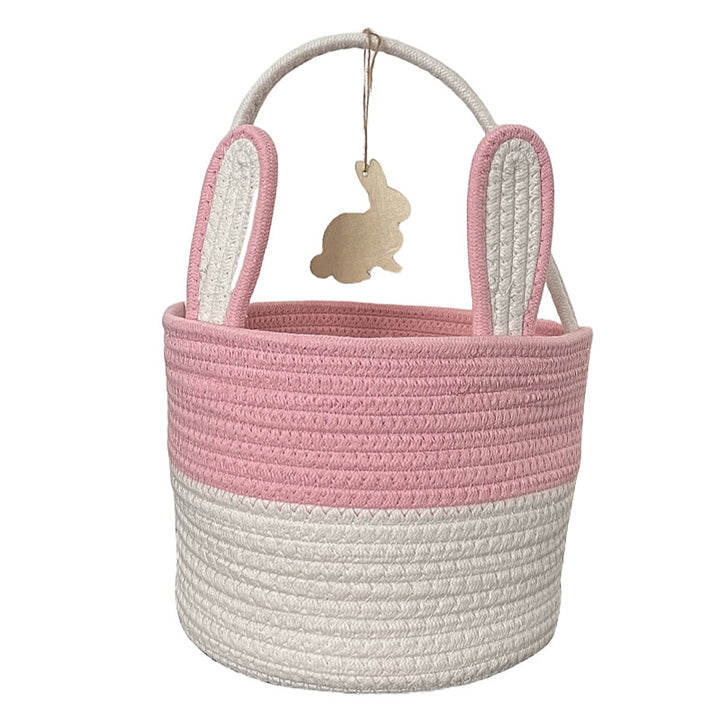 Women Decorative Basket with Bunny Ear Accent Bowlift