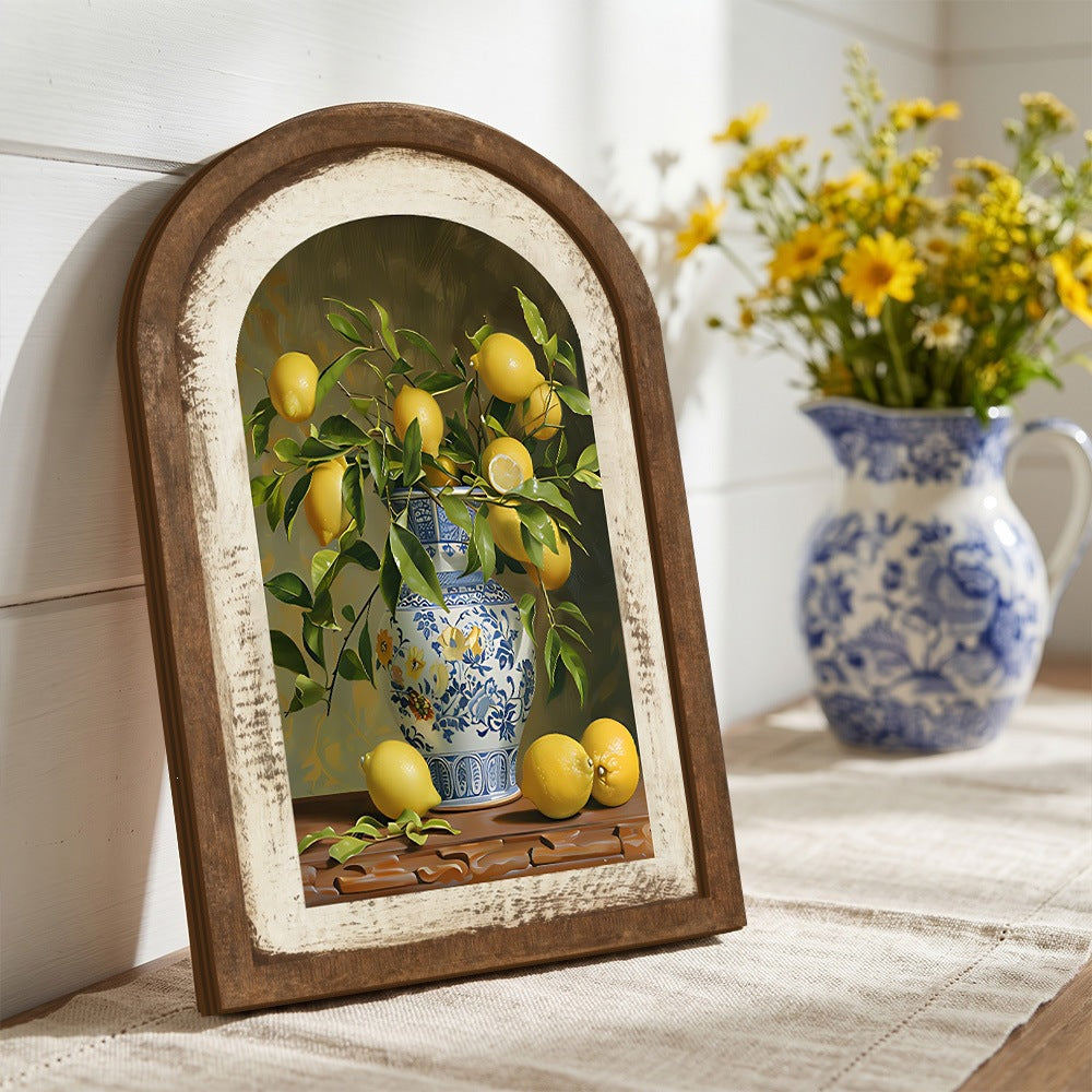 Wall decoration with lemon pattern Bowlift