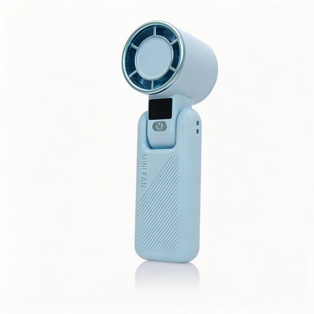 Women Portable Mini Fan with LCD Display Bowlift