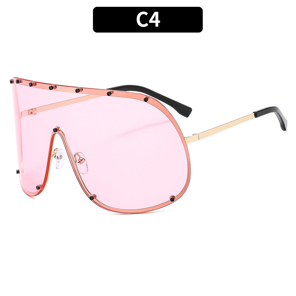 Oversized Shield Sunglasses Statement Style