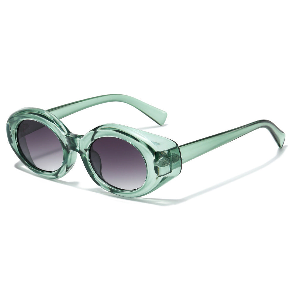 Oversized Geometric Sunglasses with Thick Frames Bowlift