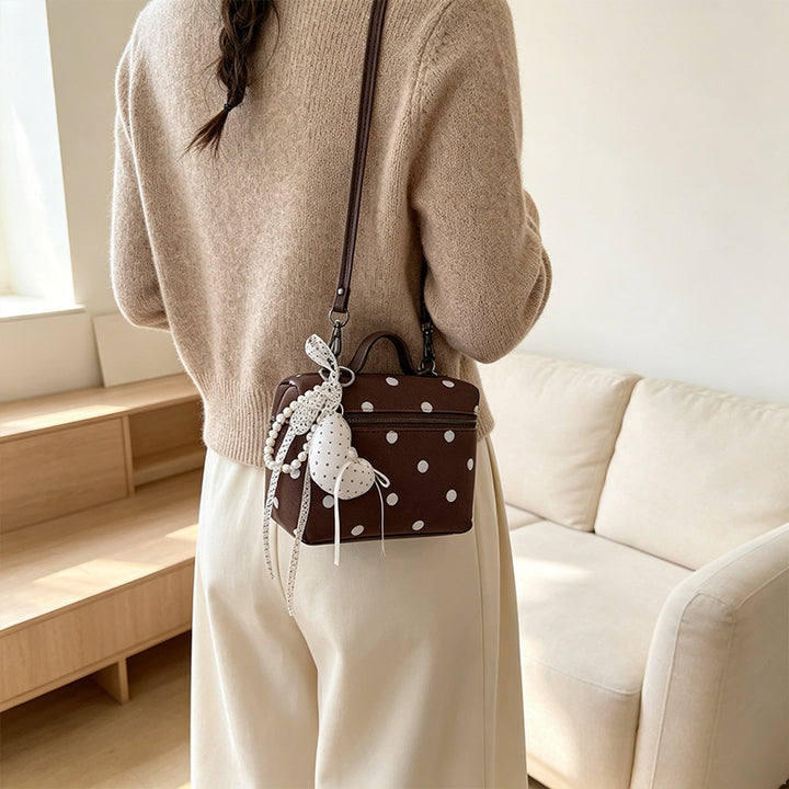 Chic Polka Dot Crossbody Bag Bowlift