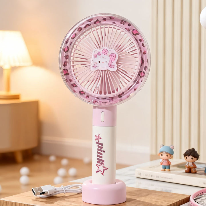 Women Portable Mini Air Cooler with USB Connection and Stepless Speed Control Bowlift
